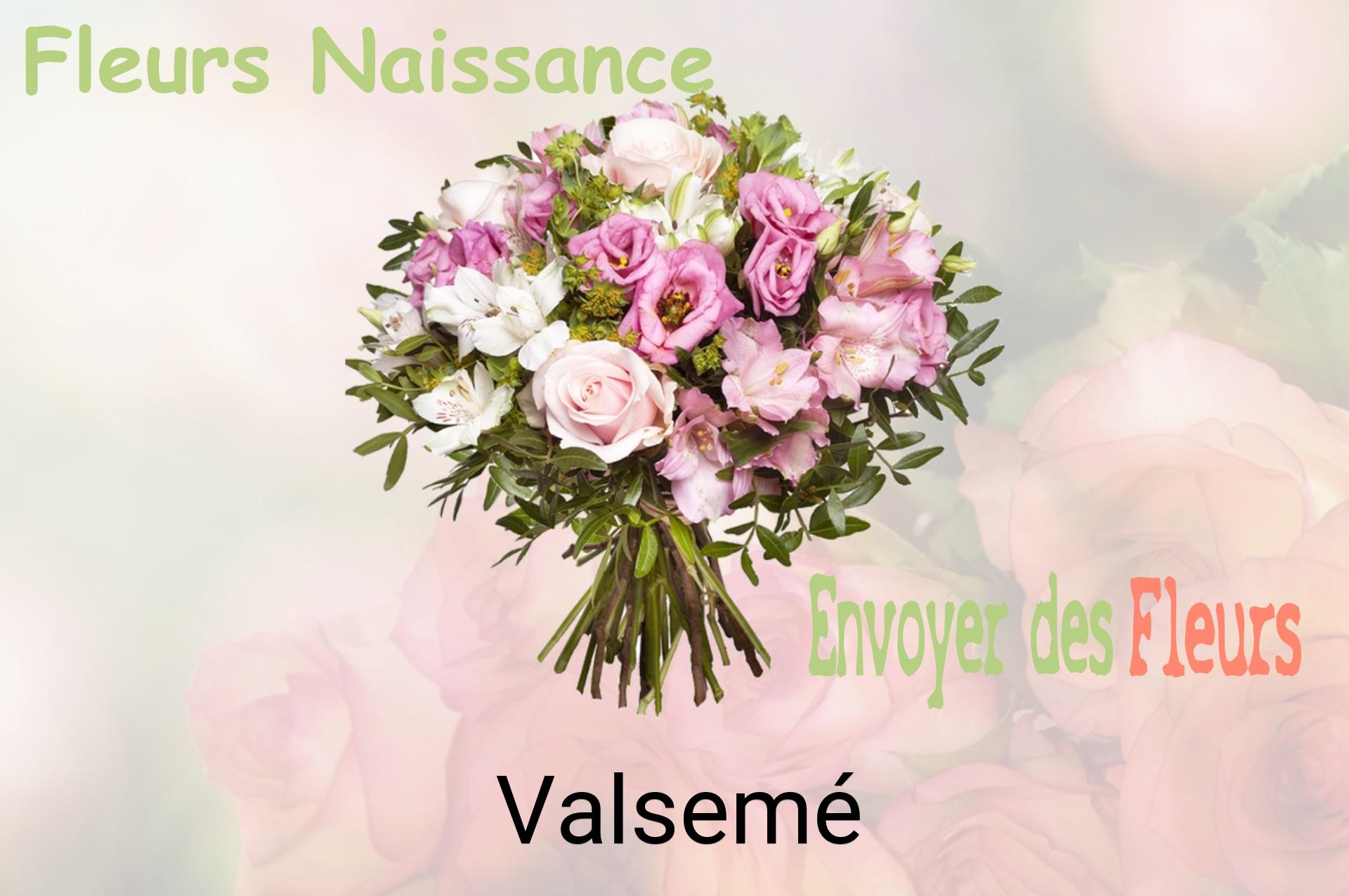 Bouquet de fleurs de naissance livré à Valsemé